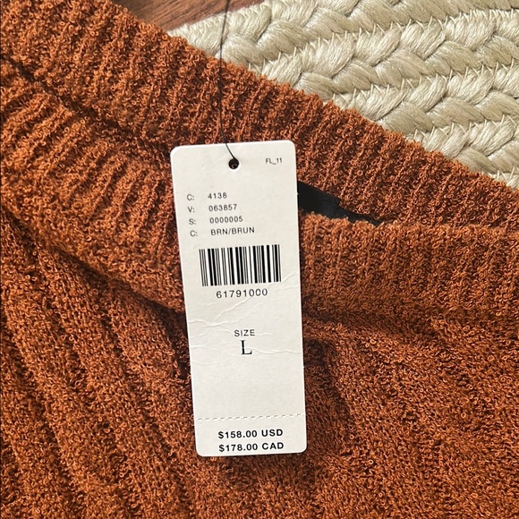 Rust One-Shoulder Knit Set - Picture 6 of 9